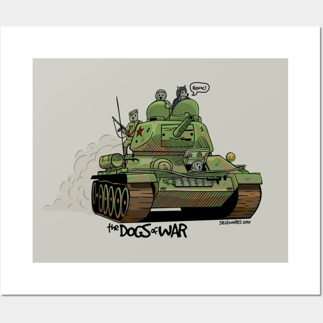 The Dogs of War: T34 Wall Art by Siegeworks